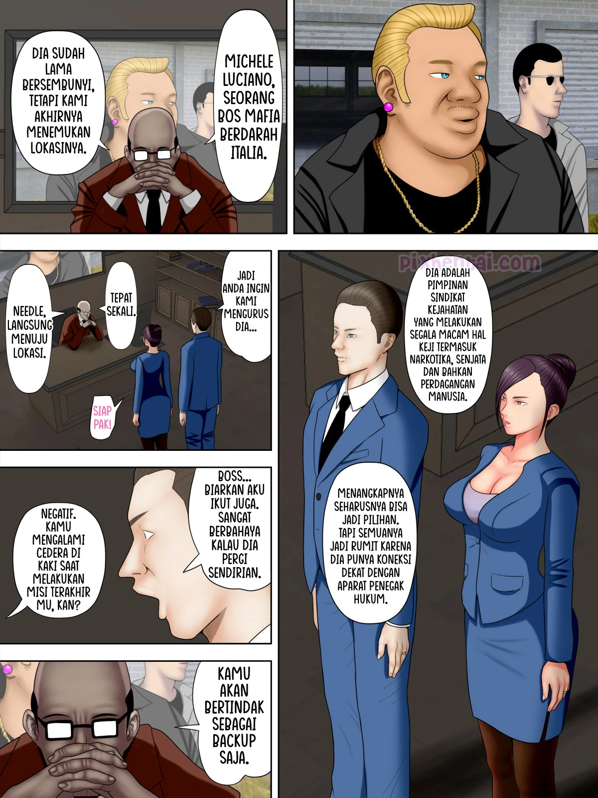 Komik hentai xxx manga sex bokep Hitozuma Spy to Mafia no Musuko 1 Kuro Gyaru Keisatsukan Hen 9